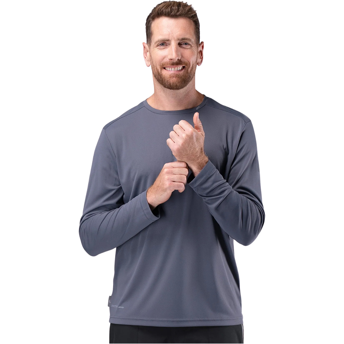 2026 Zhik Mens UVActive Long Sleeve Tech Top ATP-0071-M-SLT - Slate